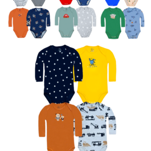 Alternative view of Pack 4 Bodys Manga Larga Bebe Algodón Surtido Marca Bebepelu (NIÑO)